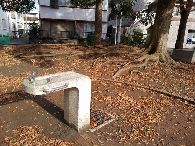 綱島東3丁目公園 水道