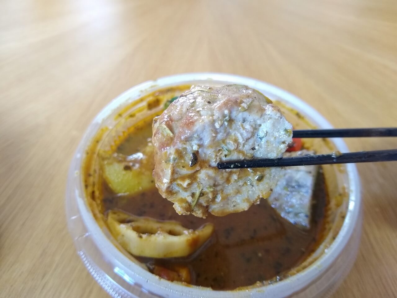 ミコヤハンバーグのスープカレー