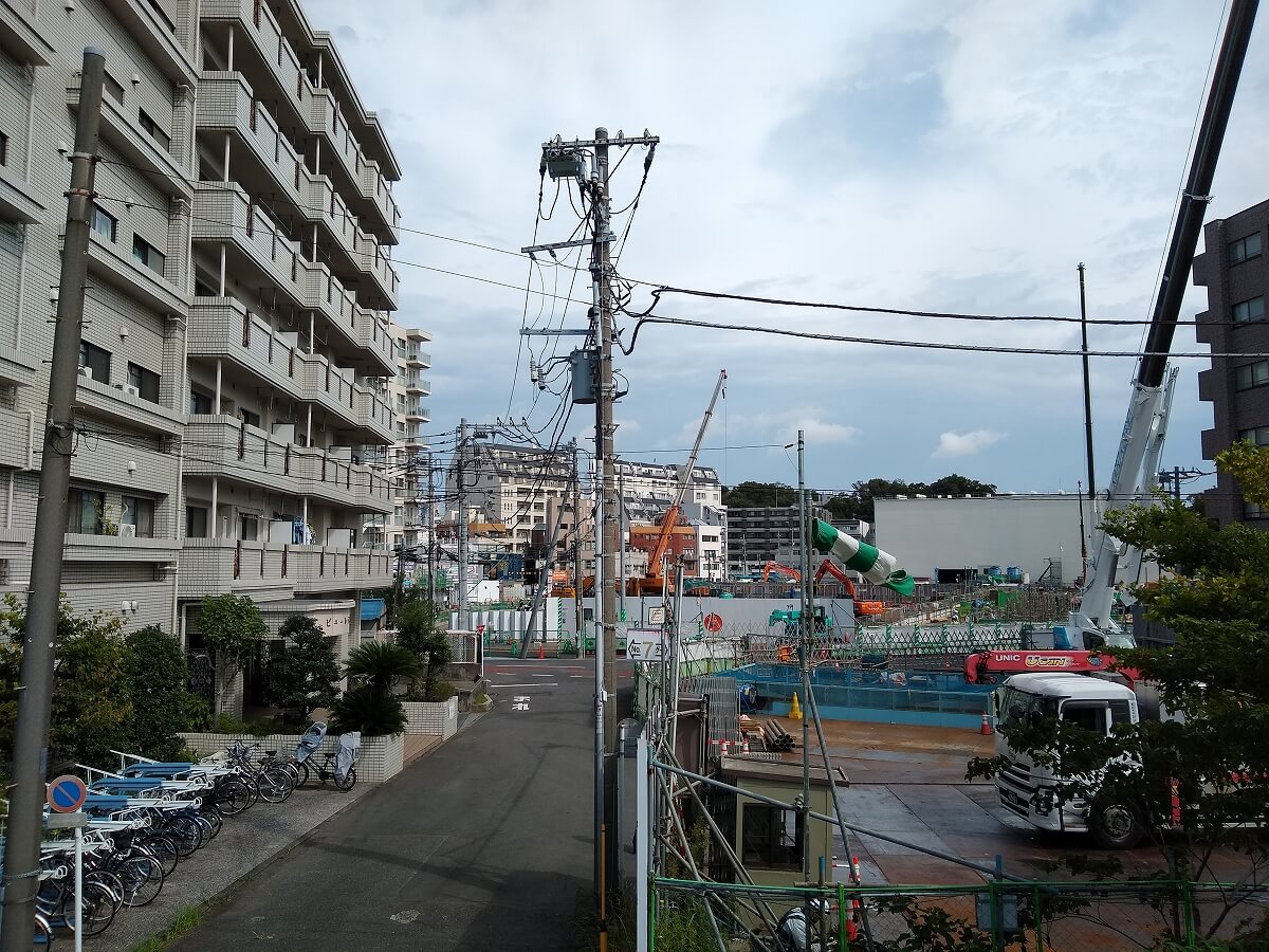新綱島駅前再開発2021年8月