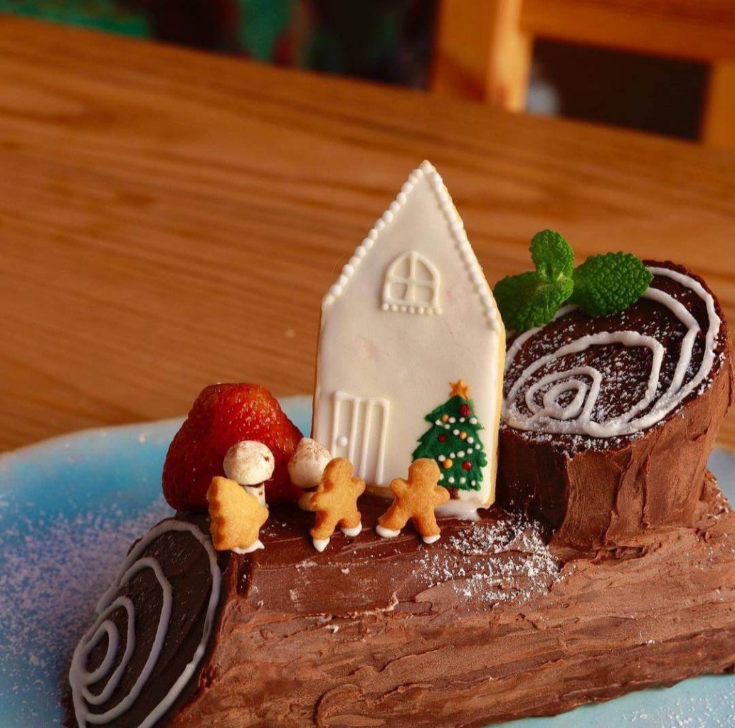 クリスマスケーキ2021年コの字カフェ
