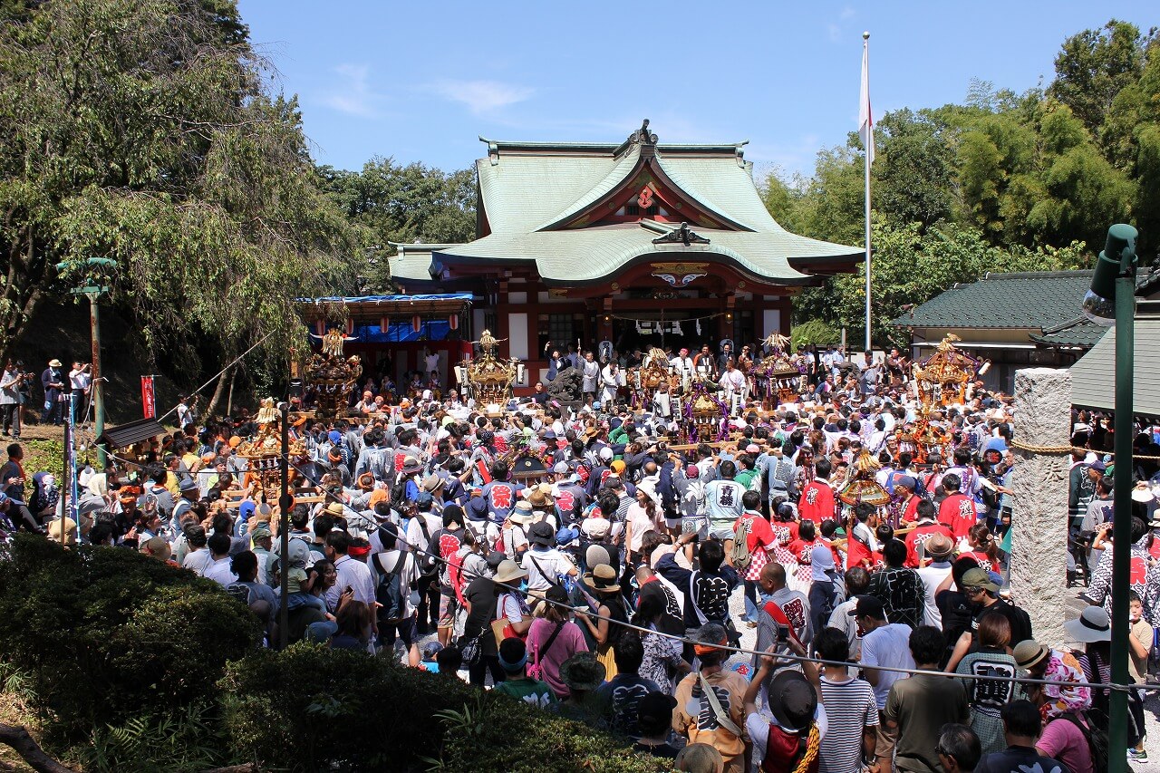 綱島諏訪神社例大祭宮入（2018年）