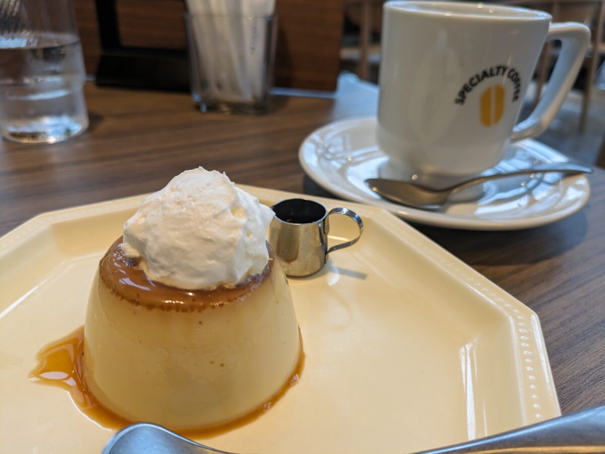 ドトール珈琲店綱島西口店のプリン（イートイン）