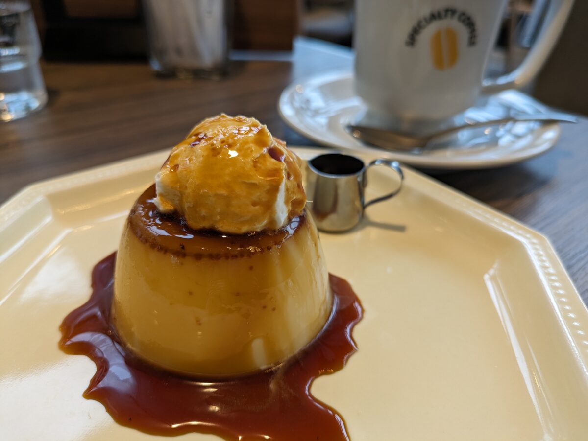 ドトール珈琲店綱島西口店のプリン（イートイン）