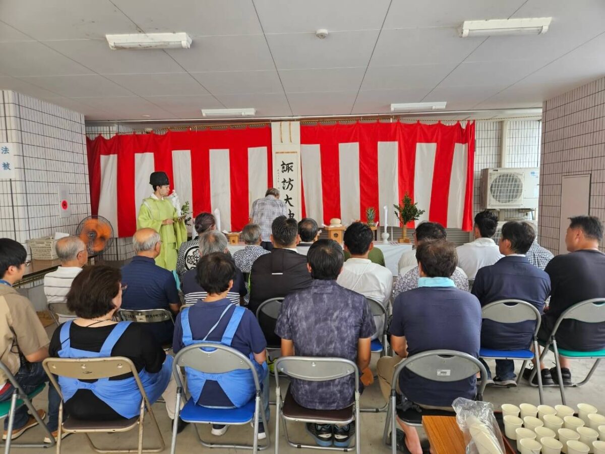 2024年中町神酒所にて諏訪神社例大祭宵宮