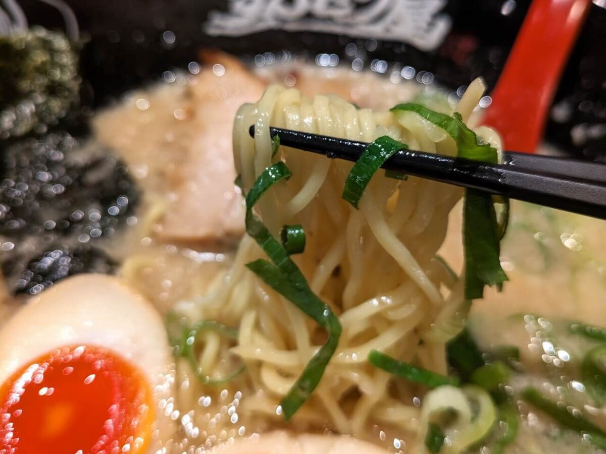 ずんどう屋綱島店味玉ラーメン（ちぢれ麺