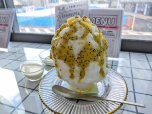 綱島ミミパレのかき氷（キウイぐると）