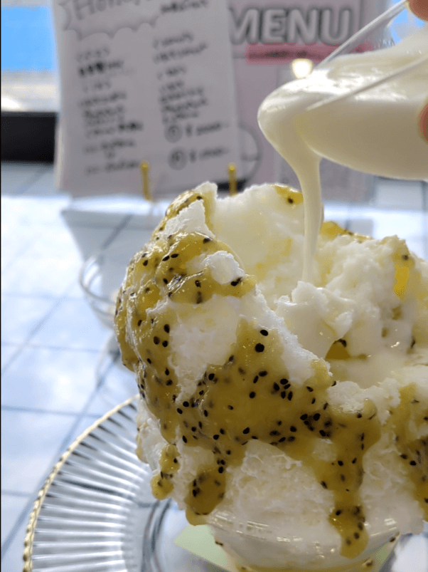 綱島ミミパレのかき氷（味変）
