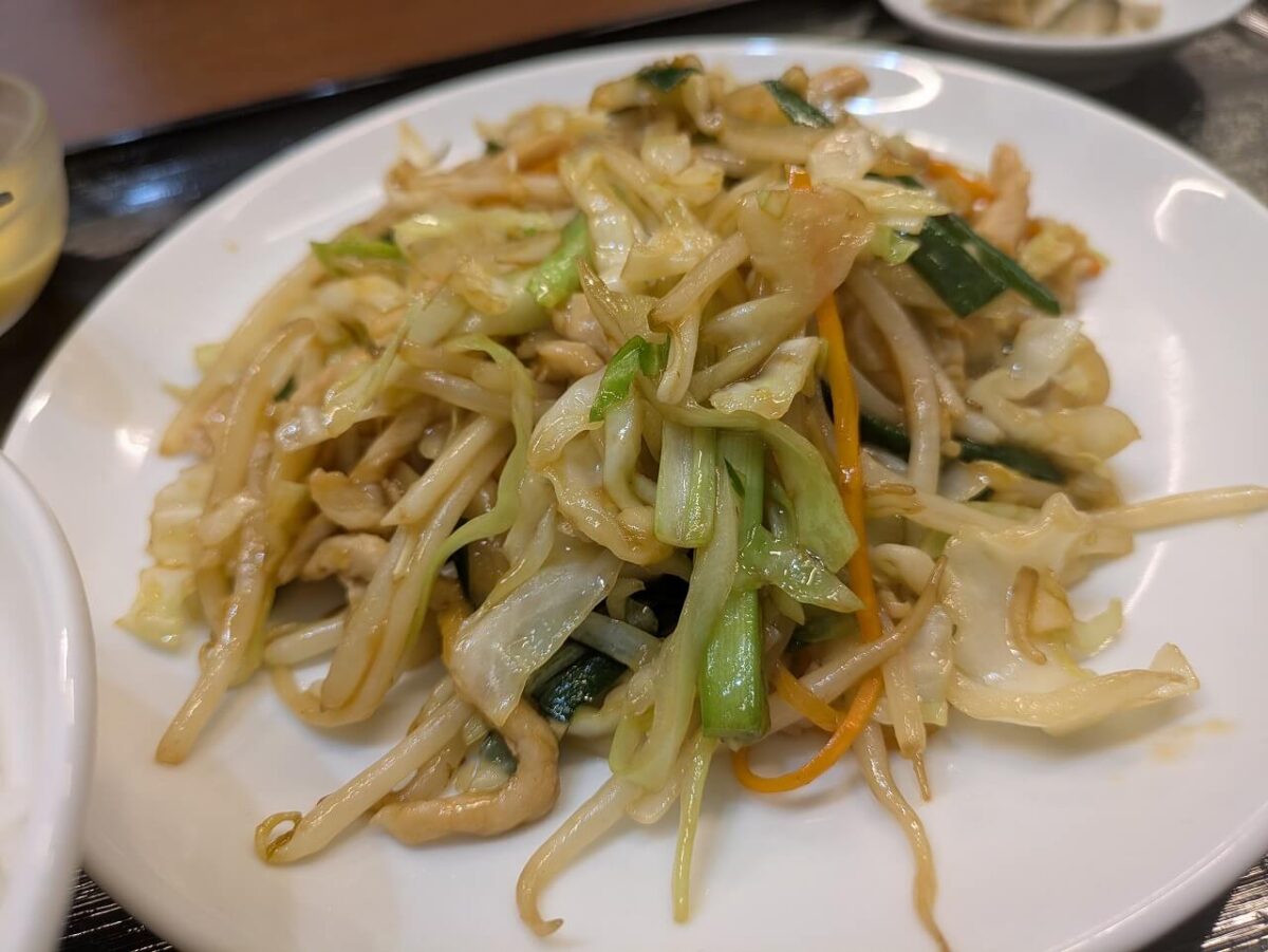中華料理潤福豚肉と野菜炒め