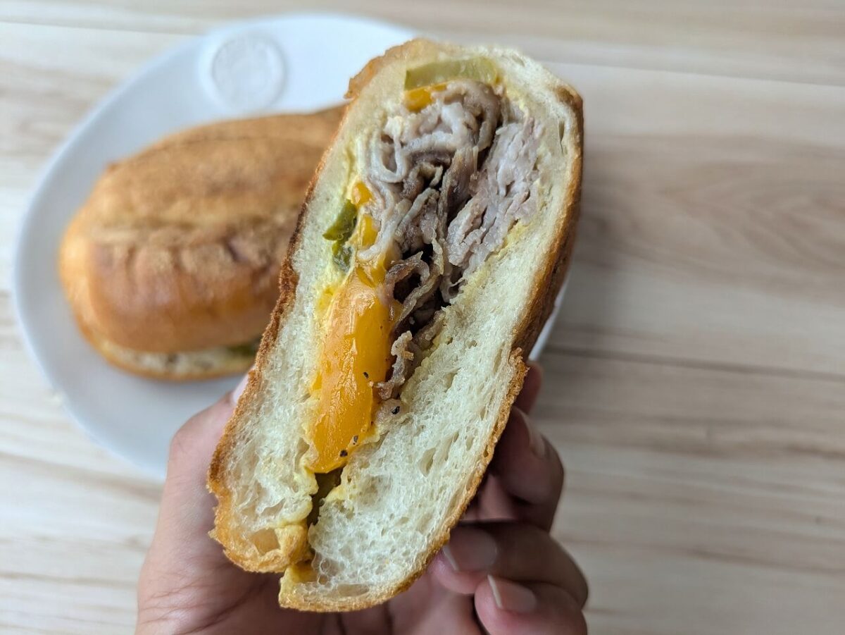 和田食堂のキューバサンド断面
