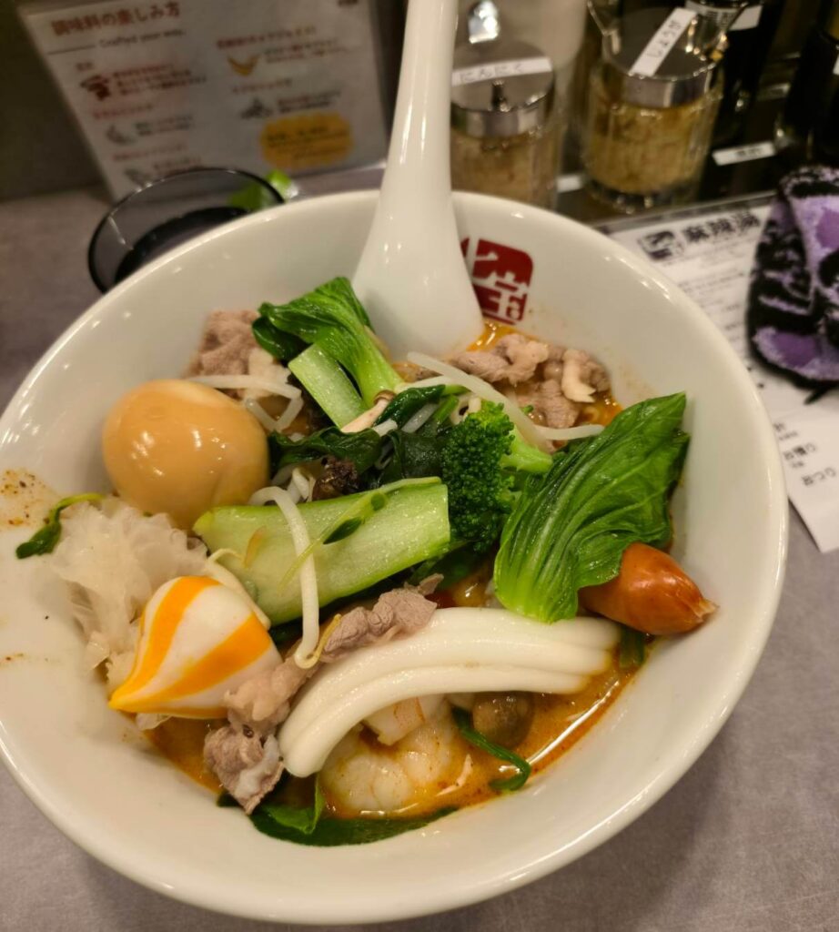 七宝麻辣湯カスタム例(Aさん)