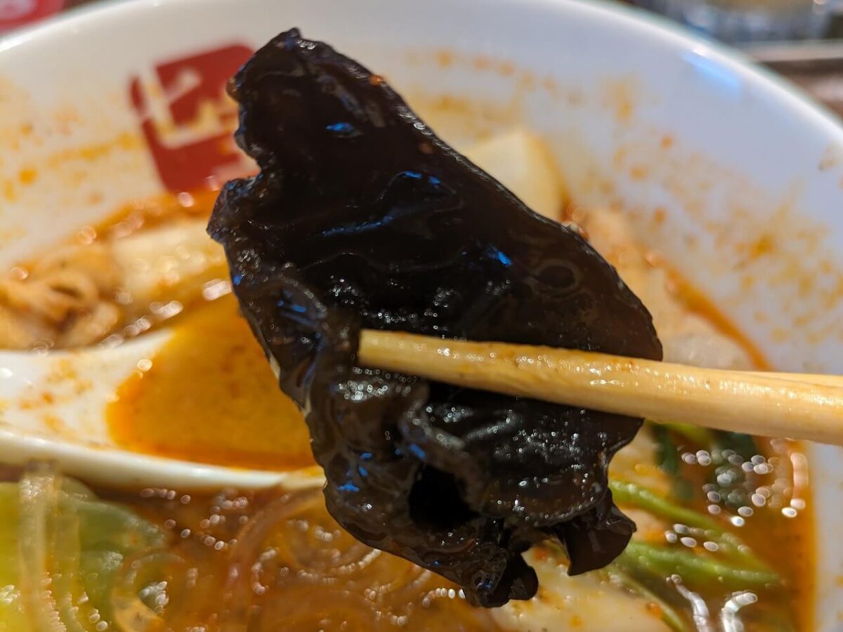 カスタム具材「きくらげ」(七宝麻辣湯綱島店)