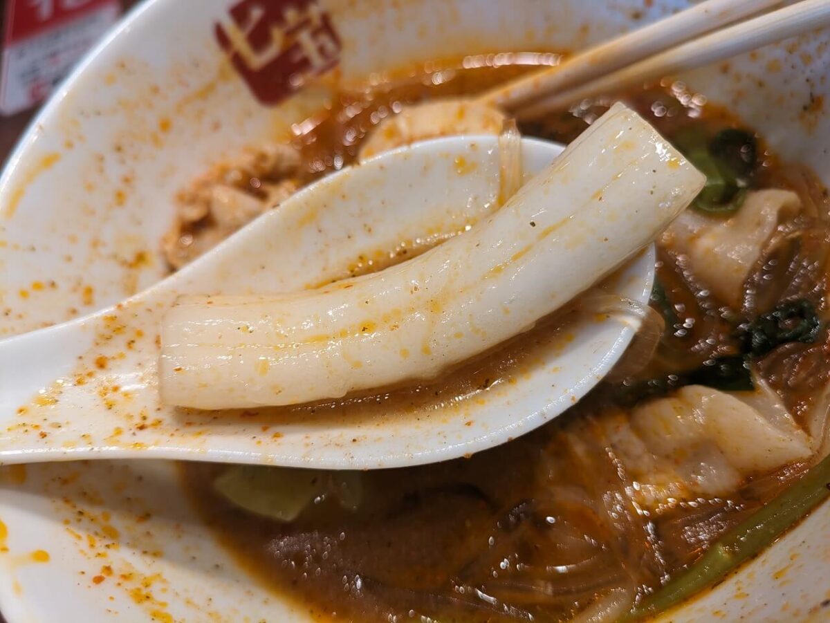 カスタム具材「ブンモジャ」(七宝麻辣湯綱島店)