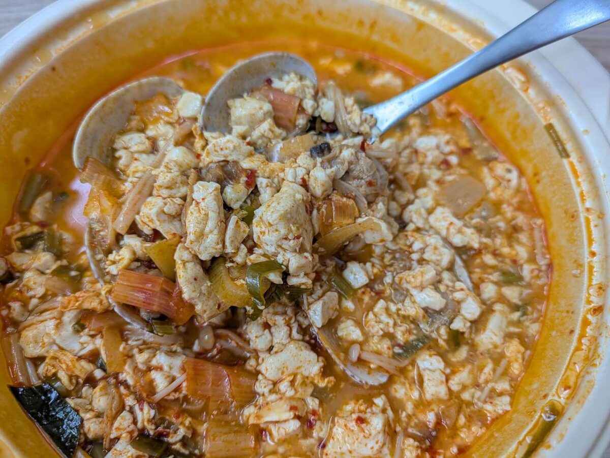 コマウォのデリバリー(スンドゥブ)