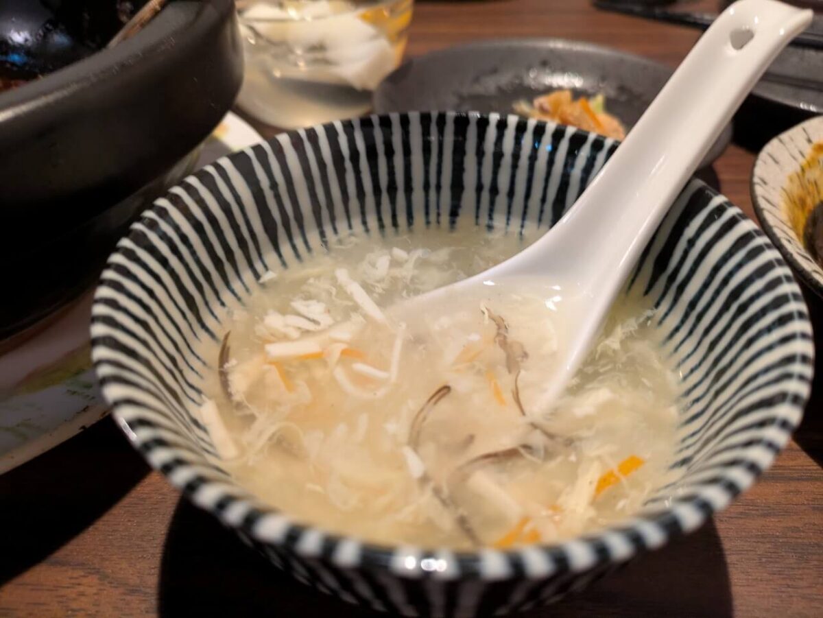 辣妹子 綱島店(ランチセットのスープ)