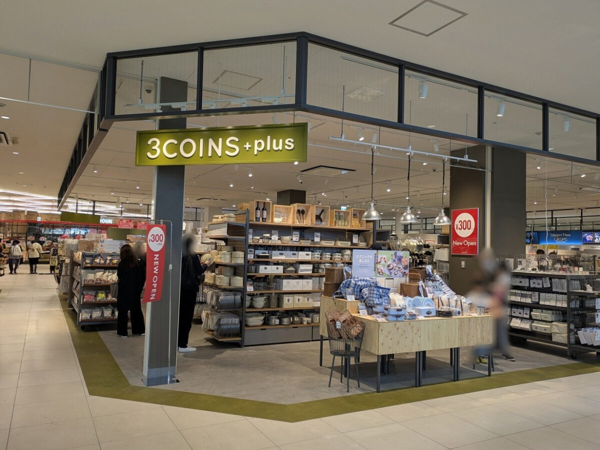 3COINS +plus アピタテラス横浜綱島店外観