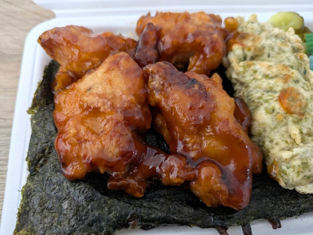 けいゆー（のり・甘酢唐揚げ弁当）