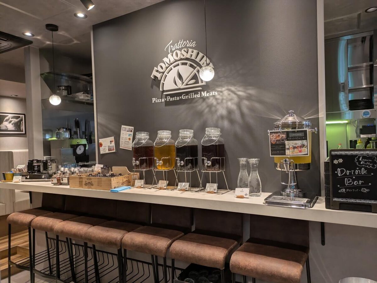 トラットリアトモシビランチのドリンクバー