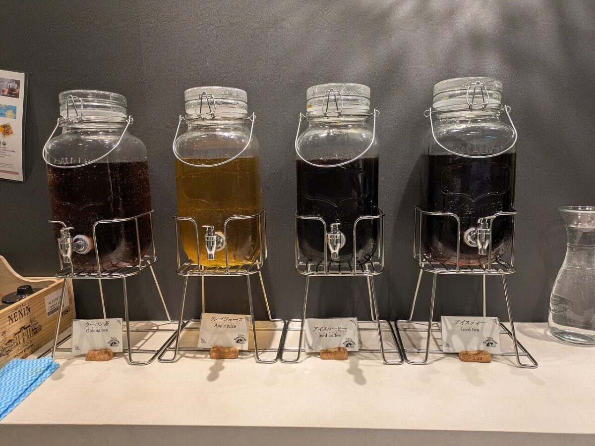 トラットリアトモシビランチのドリンクバー