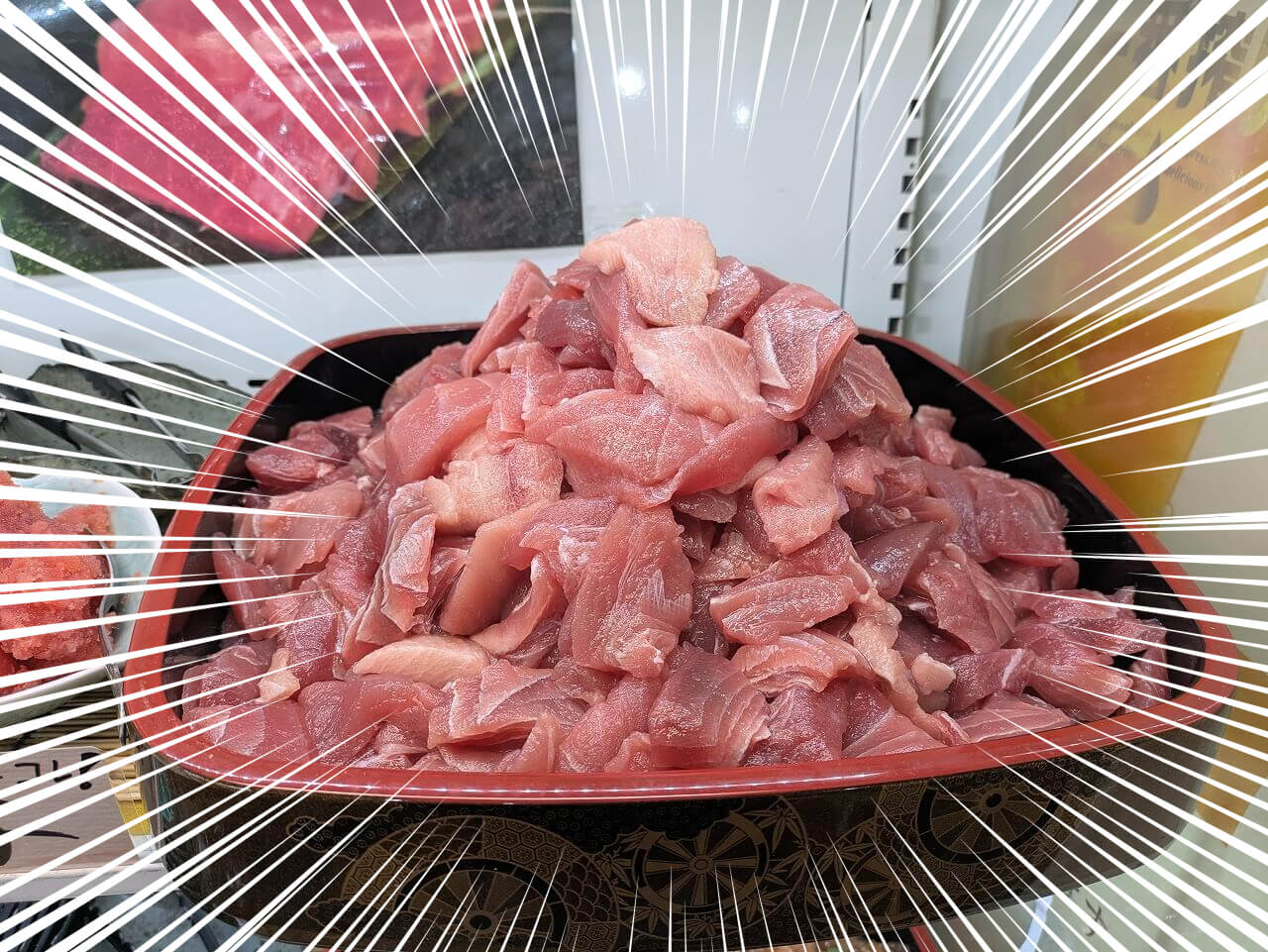 早鈴直売所土日限定食べ放題(マグロ刺身)
