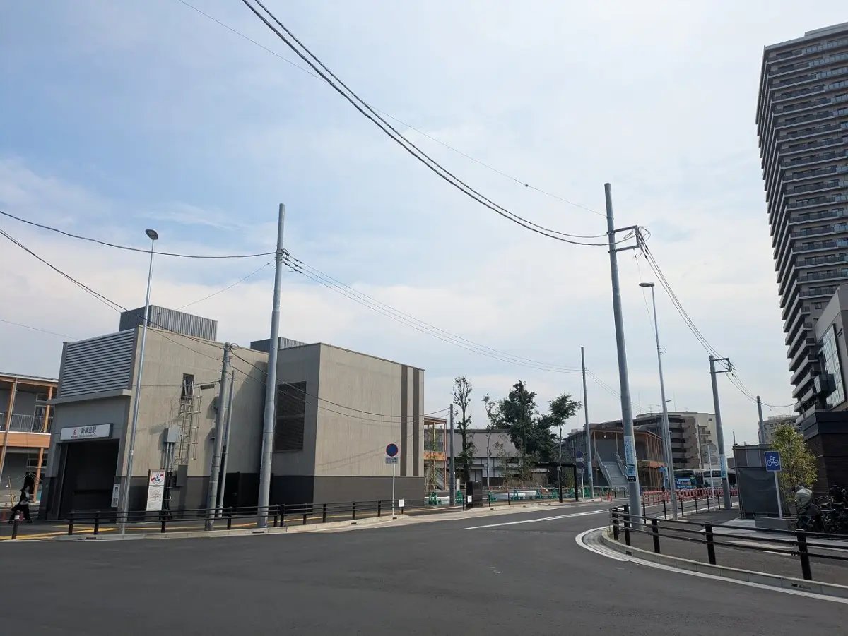 新綱島駅北口付近