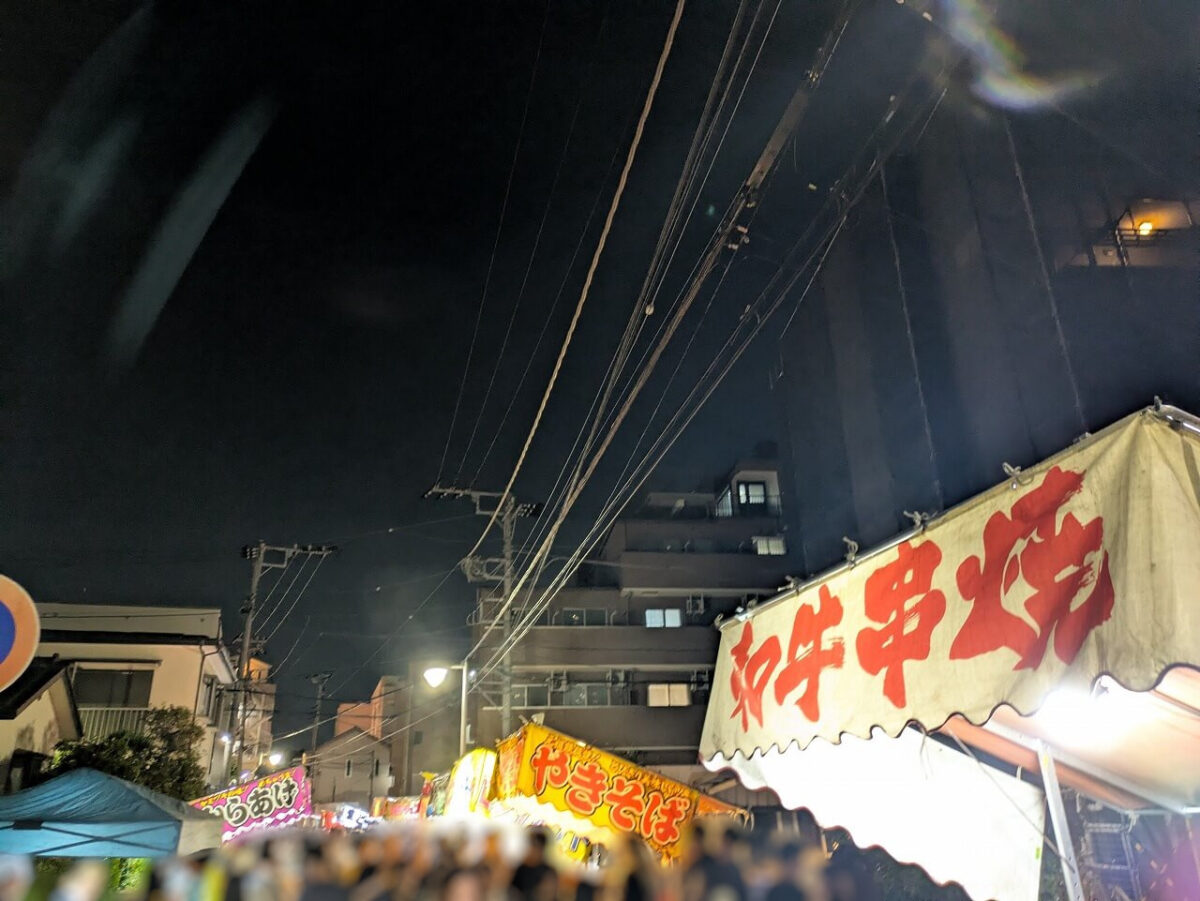 2025年諏訪神社お祭り夜店