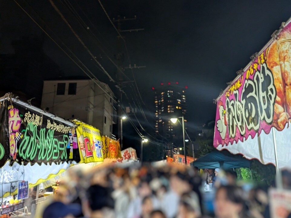 2025年諏訪神社お祭り夜店
