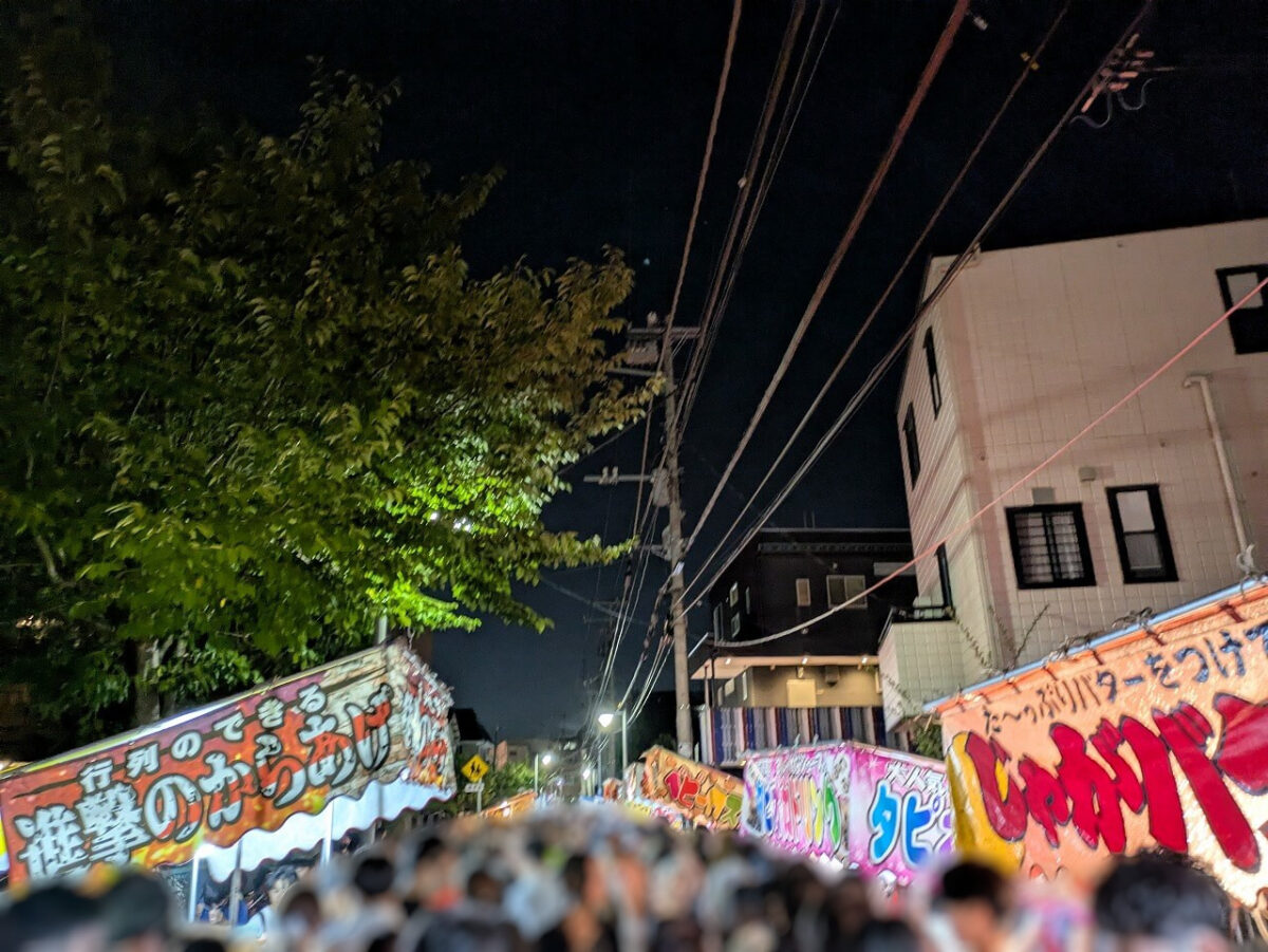 2025年諏訪神社お祭り夜店