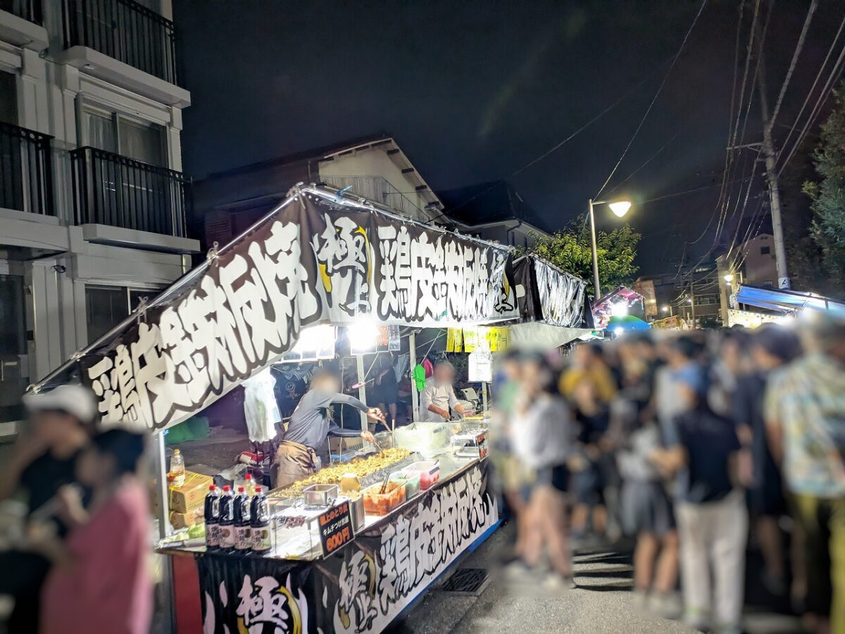 2025年諏訪神社お祭り夜店