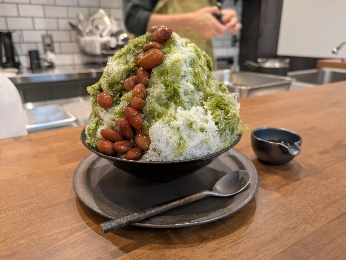 三階は製氷室。抹茶と小豆