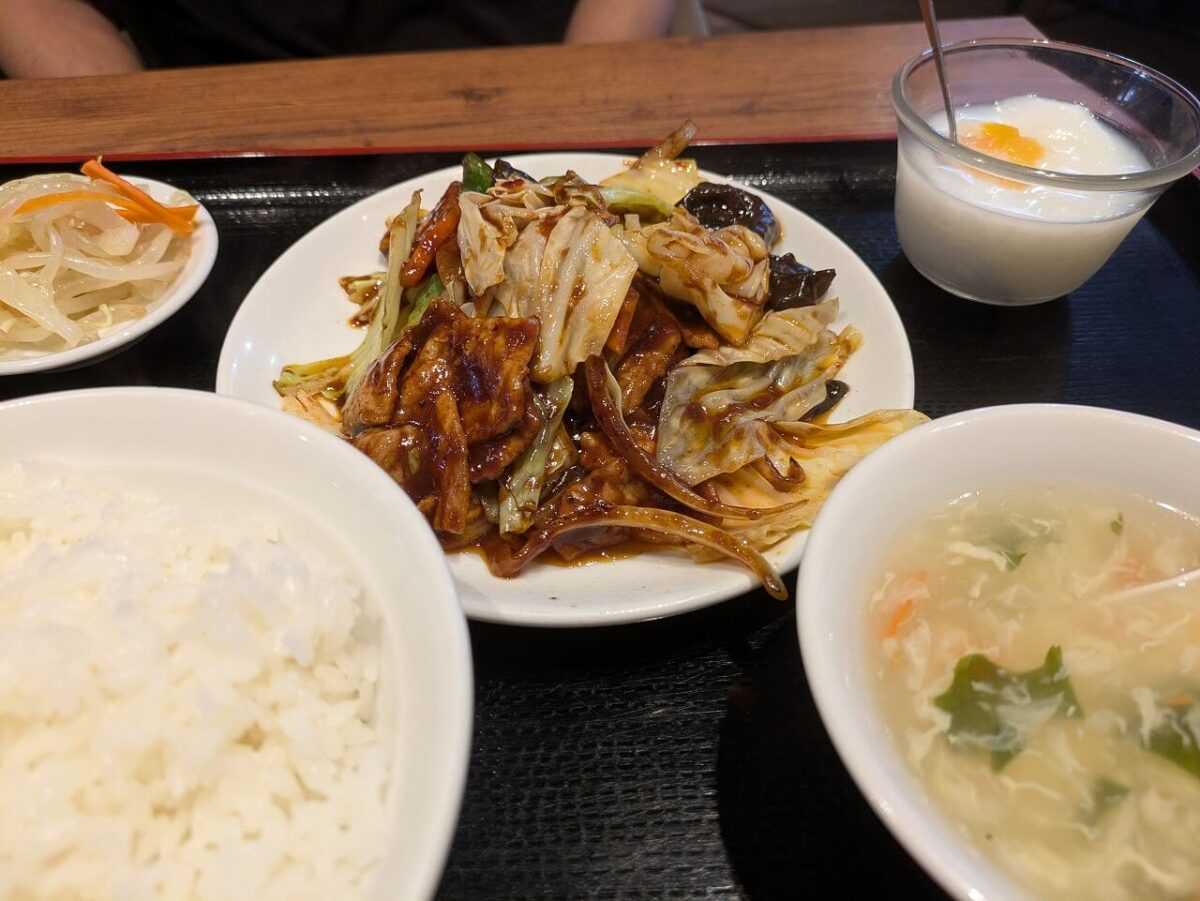 華の星綱島店 ランチ(回鍋肉定食)
